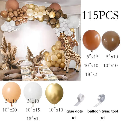 Skin Balloons Arch Kit White Sand Gold Confetti Latex Balloon Garland Kids Birthday Party Baby Shower Wedding Decoration Globos