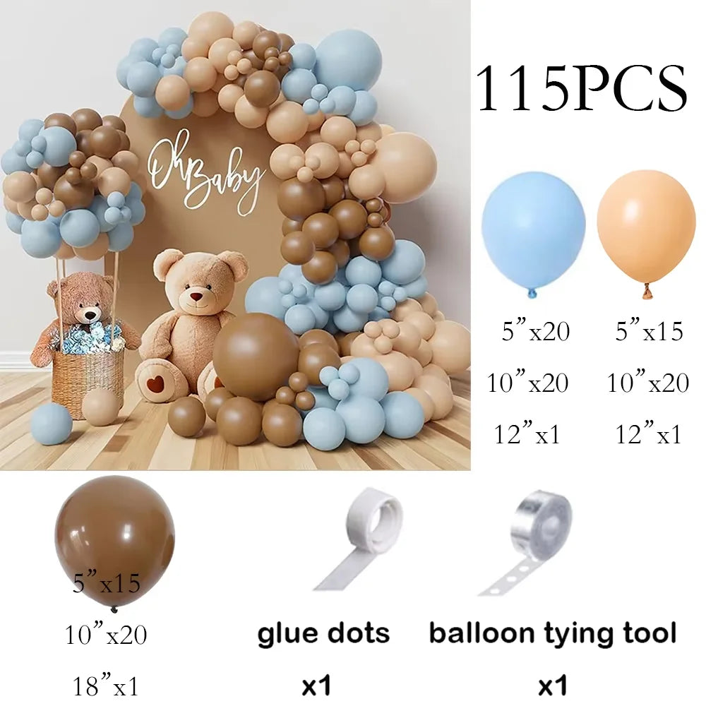 Skin Balloons Arch Kit White Sand Gold Confetti Latex Balloon Garland Kids Birthday Party Baby Shower Wedding Decoration Globos