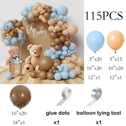 Skin Balloons Arch Kit White Sand Gold Confetti Latex Balloon Garland Kids Birthday Party Baby Shower Wedding Decoration Globos